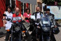 "Grenzerfahrung 2010": Helen und Ralf Voigt mit ihren Gastgebern Annette Senn und Engelbert und Swetlana Hau (v.r.n.l)