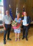 Kulturpreisverleihung Médaille du Traité de l’Élysée für Nicole Nivoley wegen deutsch-französische Freundschaft