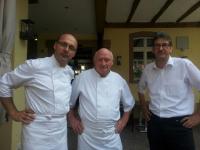 Steibuck-Küchen-Maier nach Bratkartoffelstreit: Thierry Delphin, Christian Begyn und Robert Maier.