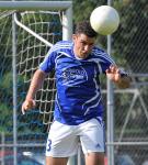 Fussball mit Köpfchen beim VfR: Kopf-Ball von Angelo Caporale (30)